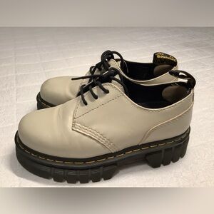 Dr. Martens Audrick 3 Eye Nappa Leather Platform Shoes Size 7